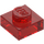 LEGO Transparent Red Plate 1 x 1 (3024 / 30008)