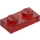 LEGO Transparent Red Plate 1 x 2 (3023 / 28653)