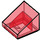 LEGO Transparent Red Slope 1 x 1 (31°) (50746 / 54200)