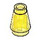 LEGO Transparent Yellow Cone 1 x 1 with Top Groove (28701 / 59900)