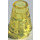 LEGO Transparent Yellow Cone 1 x 1 with Top Groove (28701 / 59900)