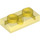 LEGO Transparent Yellow Plate 1 x 2 (3023 / 28653)