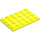 LEGO Vibrant Yellow Plate 4 x 6 (3032)