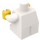 LEGO White Baby Body with Yellow Hands (25128)