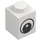 LEGO White Brick 1 x 1 with Eye with White Spot on Pupil (88394 / 88395)