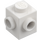 LEGO White Brick 1 x 1 with Two Studs on Adjacent Sides (26604)