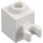 LEGO White Brick 1 x 1 with Vertical Clip (Open &#039;O&#039; Clip, Hollow Stud) (60475 / 65460)