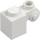 LEGO White Brick 1 x 1 x 2 with Scroll and Open Stud (20310)