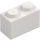 LEGO White Brick 1 x 2 with Minecraft &#039;TNT&#039; with Bottom Tube (3004 / 19180)