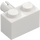 LEGO White Brick 1 x 2 with Pin without Bottom Stud Holder (2458)