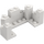 LEGO White Brick 4 x 8 x 2.3 Turret Top (6066)