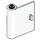 LEGO White Door 1 x 3 x 3 Left with Hollow Hinge (60658)