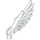 LEGO White Feathered Wing (11100)