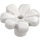 LEGO White Flower with Squared Petals (without Reinforcement) (4367 / 32606)