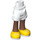 LEGO White Hip with Rolled Up Shorts with Yellow shoes with Thick Hinge (35556 / 35557)