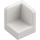 LEGO White Panel 1 x 1 Corner with Rounded Corners (6231)