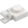 LEGO White Plate 1 x 1 with Horizontal Clip (Thick Open &#039;O&#039; Clip) (52738 / 61252)