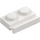 LEGO White Plate 1 x 2 with Door Rail (32028)