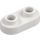 LEGO White Plate 1 x 2 with Rounded Ends and Open Studs (35480)