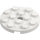 LEGO White Plate 4 x 4 Round with Hole and Snapstud (60474)