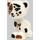 LEGO White Sitting Cat with Green Eyes and Brown and Black Patches (37068)