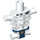 LEGO White Skeleton Torso with Angular Ribs with Blue Robes and Skeleton Head (29075 / 45181)