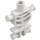 LEGO White Skeleton Torso with Rounded Ribs with Thick Shoulder Pins (60115 / 78132)