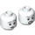 LEGO White The Grey Lady Minifigure Head (Recessed Solid Stud) (3626 / 101496)