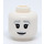 LEGO White The Grey Lady Minifigure Head (Recessed Solid Stud) (3626 / 101496)