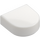 LEGO White Tile 1 x 1 Half Oval (24246 / 35399)