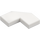 LEGO White Tile 2 x 2 Corner with Cutouts (27263)