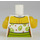 LEGO White Torso with Avocado Pattern (973 / 76382)