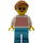 LEGO Woman in White Sweater with Red Stripes Minifigure