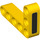 LEGO Yellow Beam 3 x 5 Bent 90 degrees, 3 and 5 Holes with Black Grille (32526 / 76934)