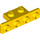 LEGO Yellow Bracket 1 x 2 - 1 x 4 with Rounded Corners (2436 / 10201)