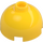 LEGO Yellow Brick 2 x 2 Round with Dome Top (Safety Stud, Axle Holder) (3262 / 30367)