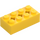 LEGO Yellow Brick 2 x 4 with Axle Holes (39789)