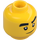 LEGO Yellow Cole with Tousled hair and Head Band Minifigure Head (Recessed Solid Stud) (3626 / 33894)