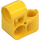 LEGO Yellow Cross Block Bent 90 Degrees with Three Pinholes (44809)