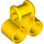 LEGO Yellow Cross Block with Two Pinholes (32291 / 42163)