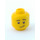 LEGO Yellow Dual-Sided Male Head with Scared Face / Lopsided Smile (Recessed Solid Stud) (3626 / 32729)