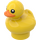 LEGO Yellow Duck with Orange Beak with Eyes (49661 / 58039)