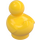 LEGO Yellow Duck with Orange Beak with Eyes (49661 / 58039)