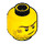 LEGO Yellow Head with Stubble, Scar and Crooked Smile (Recessed Solid Stud) (10260 / 14759)