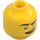 LEGO Yellow Lloyd with Tan hair Minifigure Head (Recessed Solid Stud) (3626 / 33869)