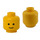 LEGO Yellow Minifig Head with Standard Grin (Safety Stud) (55368 / 55438)