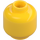 LEGO Yellow Minifigure Female Head with Pink Lips (Recessed Solid Stud) (10261 / 14927)