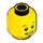 LEGO Yellow Minifigure Head with Surprised Smile and Freckles (Recessed Solid Stud) (12327 / 90787)