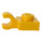LEGO Yellow Plate 1 x 1 with Horizontal Clip (Thick Open &#039;O&#039; Clip) (52738 / 61252)