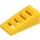 LEGO Yellow Slope 1 x 2 x 0.7 (18°) with Grille (61409)